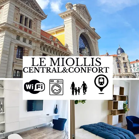 Le Miollis - Et Confort - Wifi- Pres Tansports En Commun Et Commerces 아파트 니스